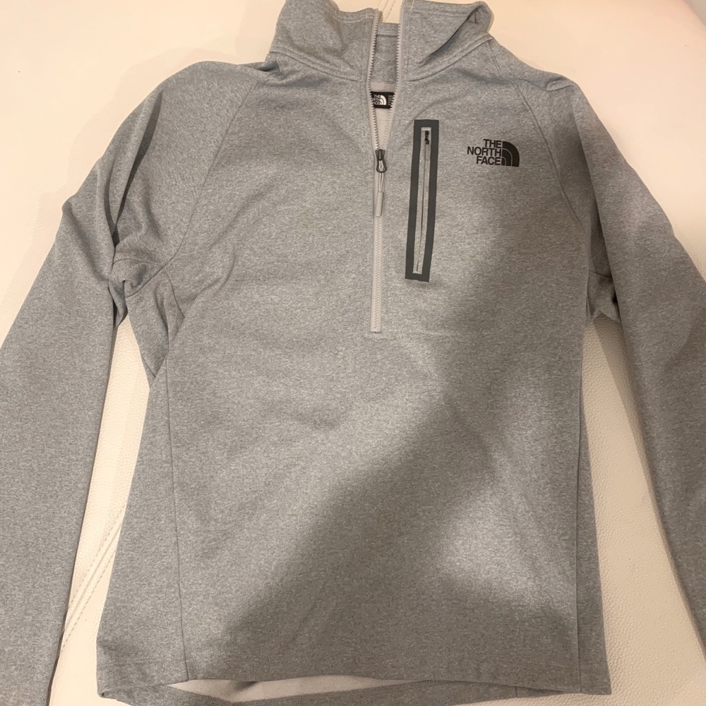 The north face grey half zip